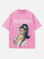 Ariana Grande Print Round Neck T-shirt