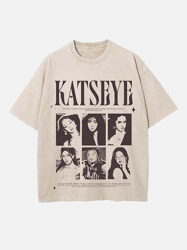 KATSEYE Print Round Neck T-shirt