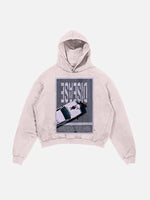 Lady Gaga Print Slant Pockets Hoodie