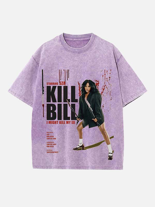 SZA Print Round Neck T-shirt