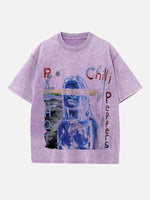 Red Hot Chili Peppers Print Round Neck T-shirt