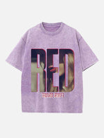 Taylor Swift Print Round Neck T-shirt