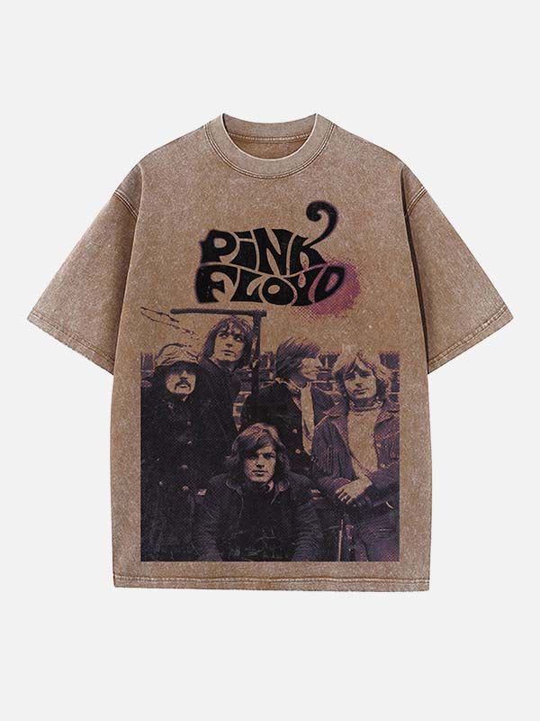 Pink Floyd Print Round Neck T-shirt