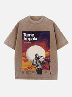 Tame Impala Print Round Neck T-shirt