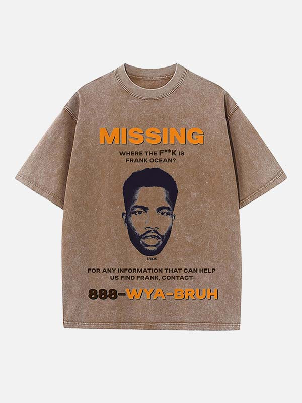 Frank Ocean Print Round Neck T-shirt