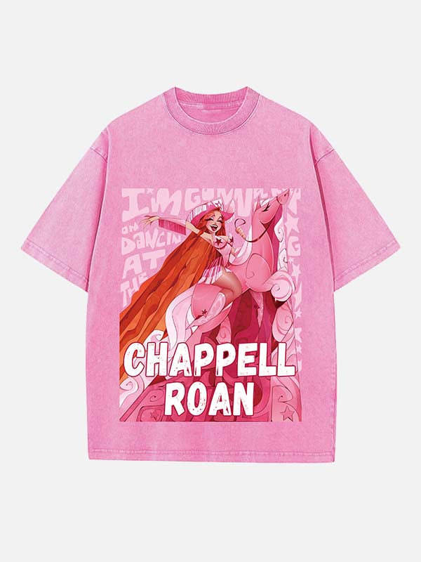Chappell Roan Print Round Neck T-shirt