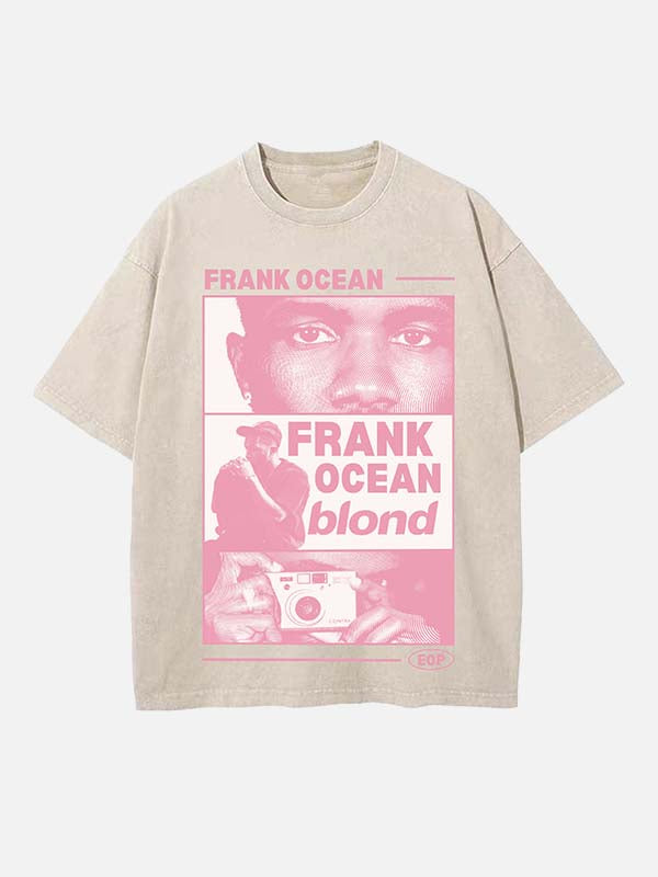 Frank Ocean Print Round Neck T-shirt