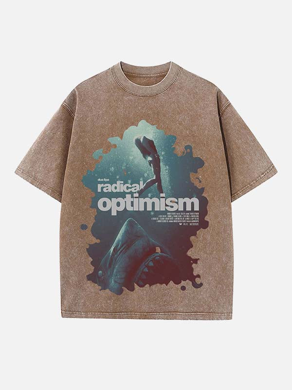 Dua Lipa Print Round Neck T-shirt