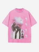 PinkPantheress Print Round Neck T-shirt