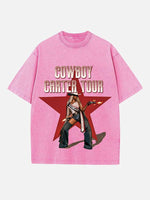 Beyoncé Print Round Neck T-shirt