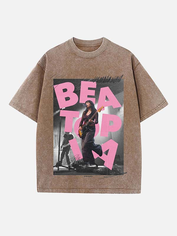 Beabadoobee Print Round Neck T-shirt