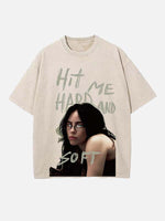 Billie Eilish Print Round Neck T-shirt
