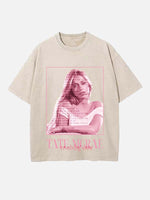 Tate McRae Print Round Neck T-shirt