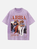 ABBA Print Round Neck T-shirt