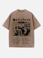 Radiohead Print Round Neck T-shirt