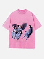 Black Sabbath Print Round Neck T-shirt