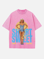 Sabrina Carpenter Print Round Neck T-shirt