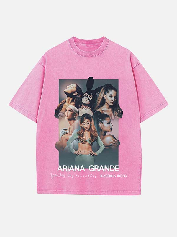 Ariana Grande Print Round Neck T-shirt