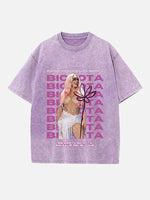 Karol G Print Round Neck T-shirt