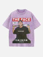 Eminem Print Round Neck T-shirt