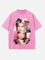BLACKPINK Print Round Neck T-shirt