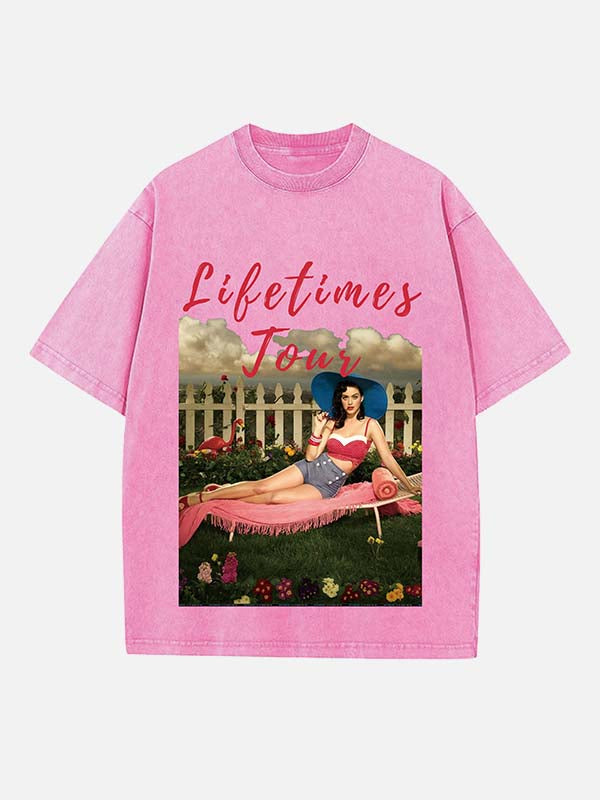 Katy Perry Print Round Neck T-shirt