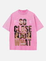 Tate McRae Print Round Neck T-shirt