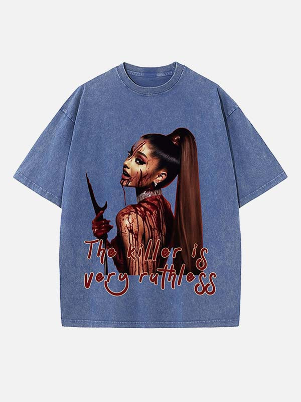 Ariana Grande Print Round Neck T-shirt