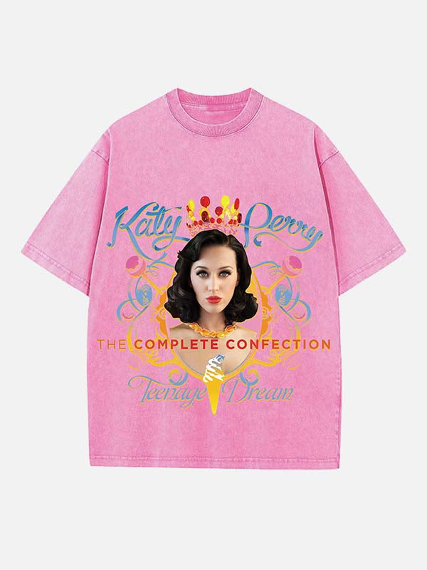 Katy Perry Print Round Neck T-shirt