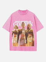 HUNTR/X Print Round Neck T-shirt