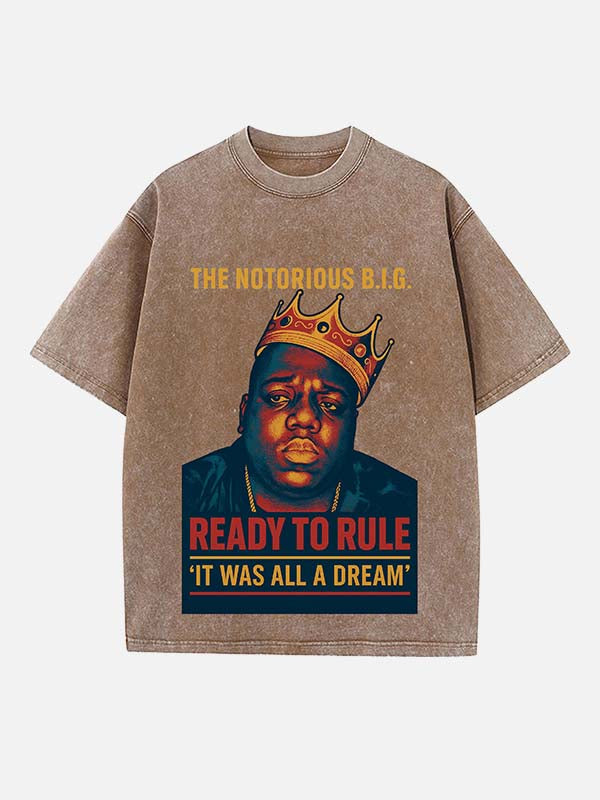 The Notorious B.I.G. Print Round Neck T-shirt