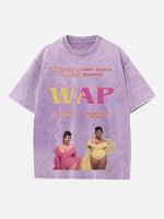 Cardi B Print Round Neck T-shirt