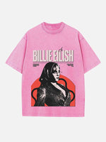 Billie Eilish Print Round Neck T-shirt
