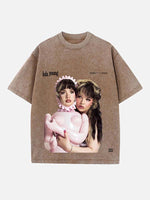 Lola Young Print Round Neck T-shirt