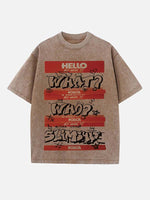 Eminem Print Round Neck T-shirt