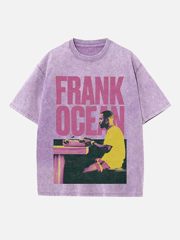 Frank Ocean Print Round Neck T-shirt