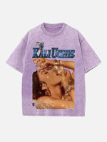 Kali Uchis Print Round Neck T-shirt