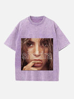 Shakira Print Round Neck T-shirt