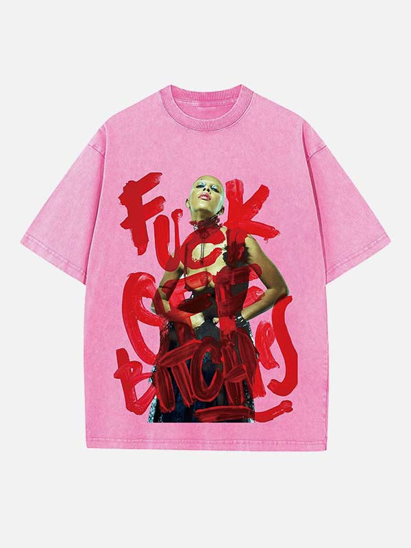 Doja Cat Print Round Neck T-shirt