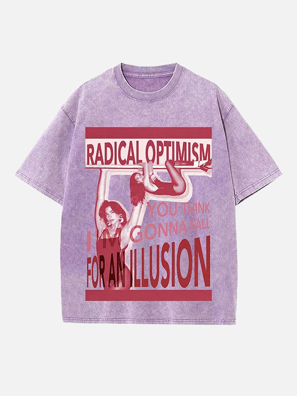 Dua Lipa Print Round Neck T-shirt