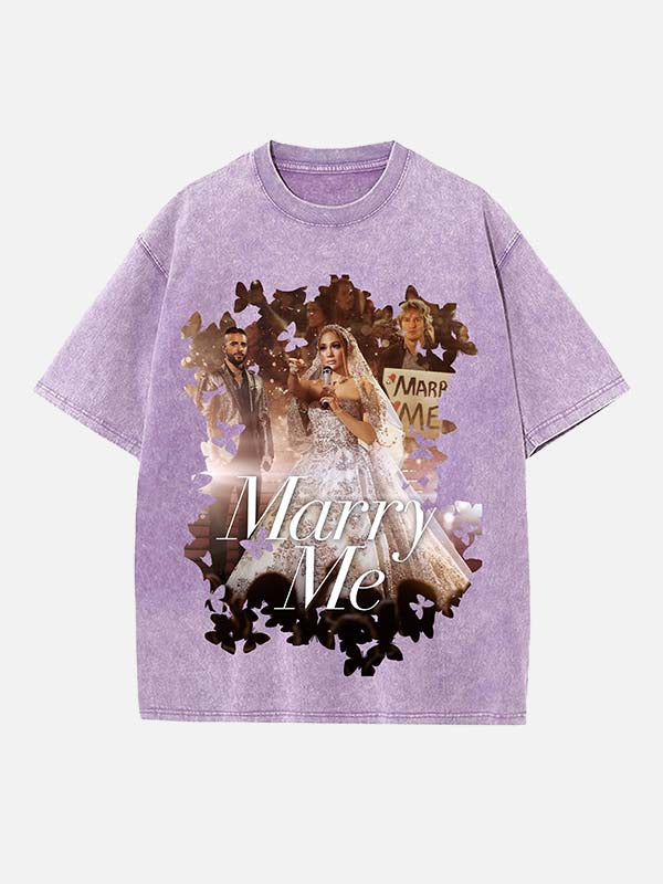 Jennifer Lopez Print Round Neck T-shirt