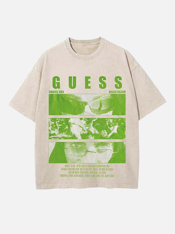 Charli xcx Print Round Neck T-shirt