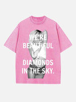 Rihanna Print Round Neck T-shirt