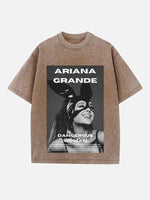 Ariana Grande Print Round Neck T-shirt