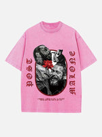 Post Malone Print Round Neck T-shirt