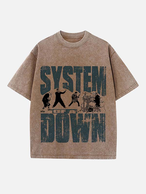 System of a Down Print Round Neck T-shirt