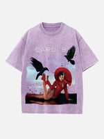 Cardi B Print Round Neck T-shirt