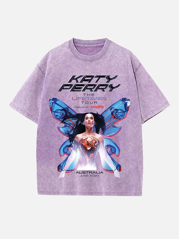 Katy Perry Print Round Neck T-shirt
