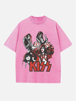 KISS Print Round Neck T-shirt