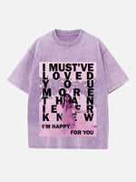 Dua Lipa Print Round Neck T-shirt